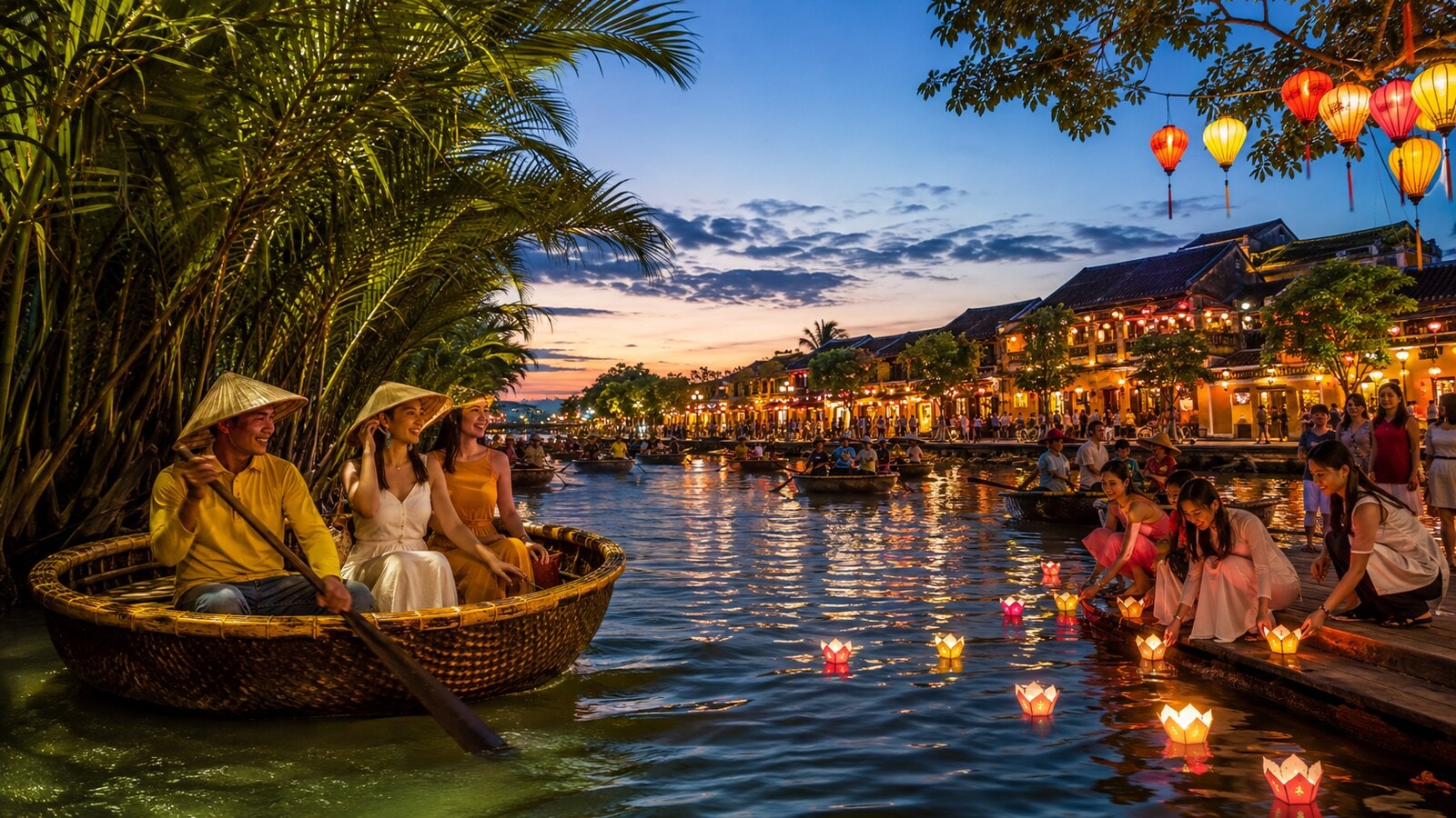 Tour Rừng Dừa – Hội An – Thả hoa đăng