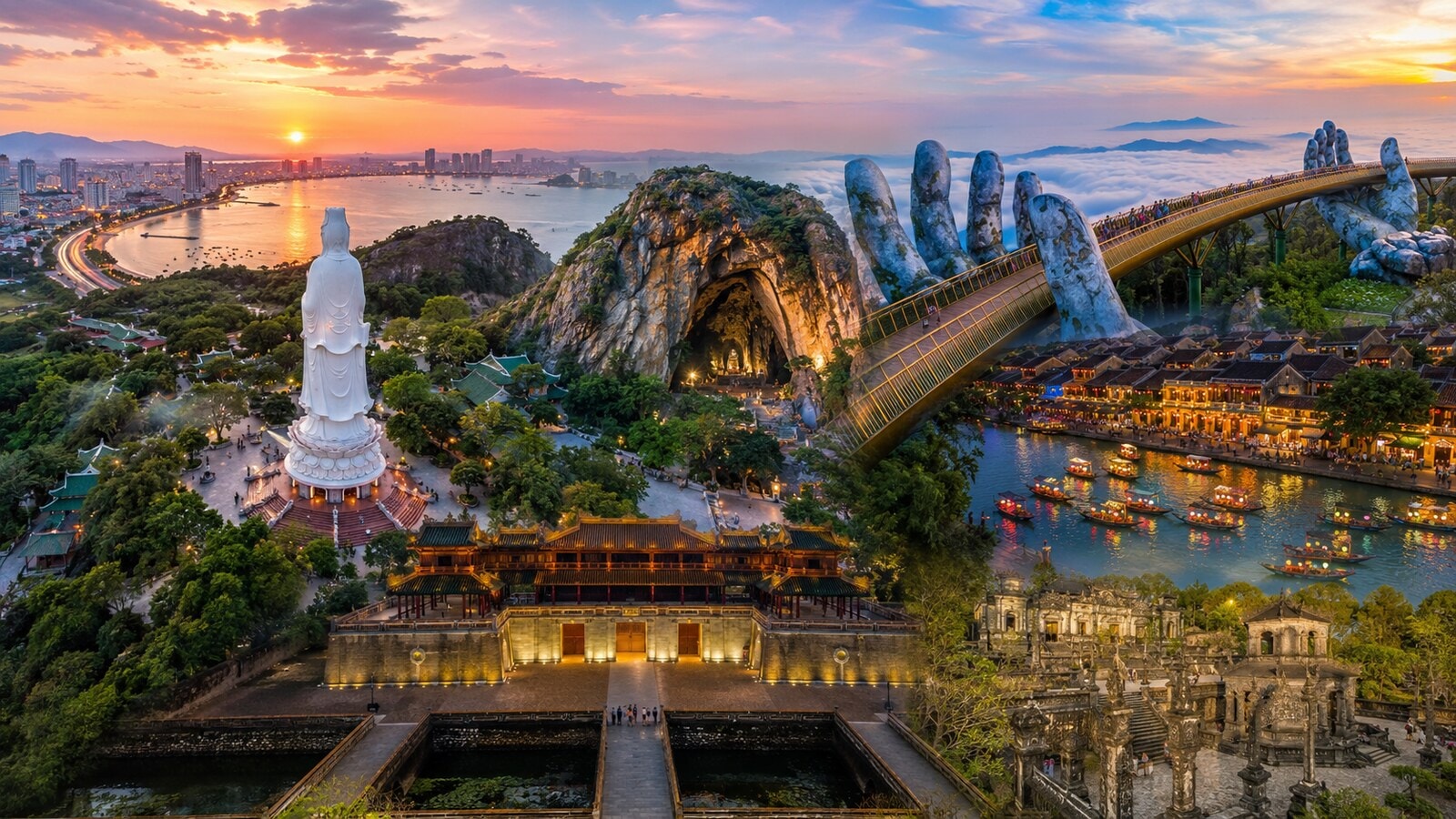 [4N3D2] Tour Đà Nẵng – Sơn Trà – Ngũ Hành Sơn – Hội An – Bà Nà Hills – Huế 4 ngày 3 đêm